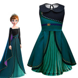 Película Frozen Anna Niños Cosplay Navidad Disfraz Traje Vestido