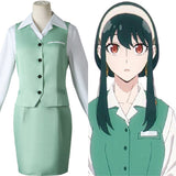 Anime Spy Family Yor Forger Cosplay Disfraz Traje Vestido Falda Unifome