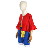 Anime One Piece Monkey D. Luffy Niños Cosplay Disfraz Halloween Carnaval Conjunto Traje Per.