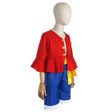 Anime One Piece Monkey D. Luffy Niños Cosplay Disfraz Halloween Carnaval Conjunto Traje Per.