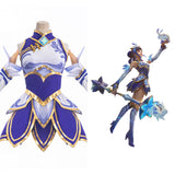 Juego League of Legends LoL Luxanna Cosplay Disfraz Traje Vestido Falda Navidad