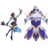 Juego League of Legends LoL Luxanna Cosplay Disfraz Traje Vestido Falda Navidad