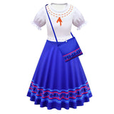 Anime Encanto Luisa Niños Cosplay Navidad Disfraz Traje Vestido Falda Carnaval