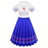 Anime Encanto Luisa Niños Cosplay Navidad Disfraz Traje Vestido Falda Carnaval