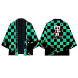 Demon Slayer: Kimetsu no Yaiba Kamado Tanjirou Cosplay Chaqueta Kimono Japonés Unisex