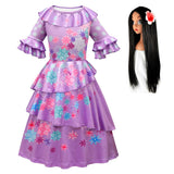 Anime Encanto Isabela Cosplay Navidad Disfraz Traje Vestido