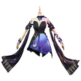 Juego Genshin Impact Keqing Opulent Splendor Piel Cosplay Navidad Disfraz Traje Vestido Falda Carnaval