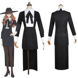 Anime Spy Family Sylvia Sherwood Cosplay Navidad Disfraz Traje Vestido Falda