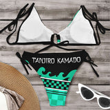 Anime Demon Slayer Kamado Tanjirou Bikni Cosplay Fiesta Disfraz Traje de Baño