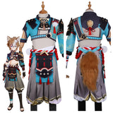 Juego Genshin Impact Gorou Cosplay Disfraz Halloween Fiesta Conjunto Carnaval Traje Per.