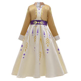 Anime Frozen Snow Queen Princess Niños Cosplay Disfraz Halloween Falda Vestido Carnaval Traje Per.