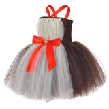 Niños Alce Navidad Cosplay Disfraz Traje Tutu Vestido Falda Fiesta Halloween Christmas