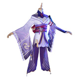 Juego Genshin Impact Baal Raiden Shogun Cosplay Disfraz Halloween Falda Vestido Carnaval Traje Mujer Per.