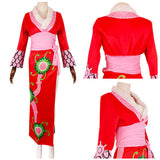 Anime One Piece Boa Hancock Cosplay Kimono Navidad Disfraz Traje Vestido Falda