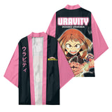 Anime My Hero Academia Ochako Uraraka Cosplay Capa Kimono Cárdigan Abrigo Toga Pijama Casual