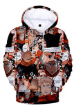 Anime Jujutsu Kaisen Guerra de Hechiceros Kugisaki Nobara Sudadera con Capucha Estampada Unisex