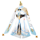 Juego Genshin Impact Lumine Cosplay Navidad Disfraz Traje Vestido