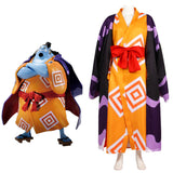 Anime One Piece Jinbe Kimono Cosplay Navidad Disfraz Traje Vestido Carnaval