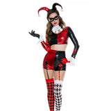 Película Harley Quinn Cosplay Halloween Disfraz Fiesta Conjunto Sensual Carnaval Traje Mujer