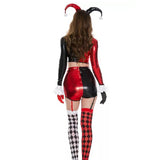 Película Harley Quinn Cosplay Halloween Disfraz Fiesta Conjunto Sensual Carnaval Traje Mujer