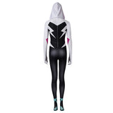 Película Spider-Man: Into the Spider Verse Gwen Stacy Mono Cosplay Disfraz Halloween Carnaval Traje Mujer Per.