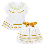 Anime Encanto Niños Mirabel Cosplay Navidad Disfraz Traje Vestido Falda