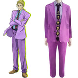 Anime JoJo‘s Bizarre Adventure Kira Yoshikage Cosplay Disfraz Traje Fiesta Navidad Carnaval