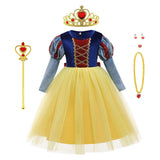 Niños Blancanieves Snow White Navidad Cosplay Disfraz Traje Vestido Fiesta Halloween Christmas