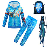 Avatar Neytiri NiñosTraje De Cosplay Sudadera Con Capucha Y Pantalones Conjunto De Disfraces De Carnaval Halloween Fiesta