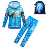 Avatar Neytiri NiñosTraje De Cosplay Sudadera Con Capucha Y Pantalones Conjunto De Disfraces De Carnaval Halloween Fiesta