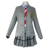 Anime Your Lie in April Arima Kousei Uniforme Cosplay Navidad Disfraz Traje Falda Carnaval