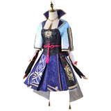 Juego Genshin Impact Kamisato Ayaka Cosplay Disfraz Traje Vestido Fiesta Halloween