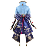 Juego Genshin Impact Kamisato Ayaka Cosplay Disfraz Traje Vestido Fiesta Halloween