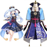 Juego Genshin Impact Kamisato Ayaka Cosplay Disfraz Traje Vestido Fiesta Halloween