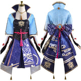 Juego Genshin Impact Kamisato Ayaka Cosplay Disfraz Traje Vestido Fiesta Halloween