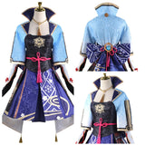 Juego Genshin Impact Kamisato Ayaka Cosplay Disfraz Traje Vestido Fiesta Halloween