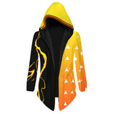 Anime Demon Slayer Rengoku Kyoujurou Cosplay Navidad Fiesta 3D Impreso Casual Chaleco Chaqueta