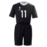 Haikyuu!! Inarizaki Escuela Secundaria Club de Voleibol Uniforme del Equipo Osamu Miya Cosplay Top y Pantalones Cortos Unisex