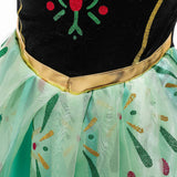 Anime Frozen Princesa Anna Vestido Halloween Carnaval Cosplay Disfraz para Niños