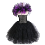 Película Maleficent Tutu Niños Cosplay Halloween Disfraz Vestido Carnaval Traje Per.