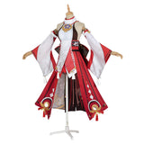 Juego Genshin Impact - Yae Miko Cosplay Halloween Disfraz Falda Vestido Conjunto Carnaval Traje Per.