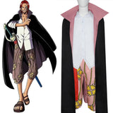 Anime One Piece Shanks Cosplay Disfraz Traje Fiesta Navidad Carnaval