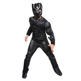 Película Black Panther Niños Cosplay Disfraz Traje Músculo Fiesta Halloween Carnaval