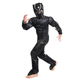 Película Black Panther Niños Cosplay Disfraz Traje Músculo Fiesta Halloween Carnaval