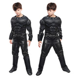 Película Black Panther Niños Cosplay Disfraz Traje Músculo Fiesta Halloween Carnaval