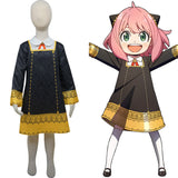 Anime Spy Family Anya Forger Niños Cosplay Navidad Disfraz Traje Vestido