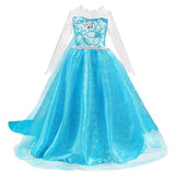 Anime Frozen Elsa Vestido Halloween Carnaval Cosplay Disfraz para Niños