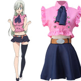 Anime The Seven Deadly Sins Elizabeth Liones Cosplay Navidad Disfraz Traje Vestido