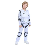 Niños Star Wars Blanco Solider Cosplay Disfraz Traje De Una Pieza Con Máscara Trajes De Halloween Carnaval Fiesta