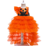 Calabaza Niños Cosplay Disfraz Traje Vestido Falda Halloween Carnaval Navidad